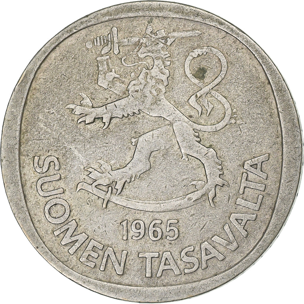 Finlândia, Markka, 1965, Prata, EF(40-45), KM:49