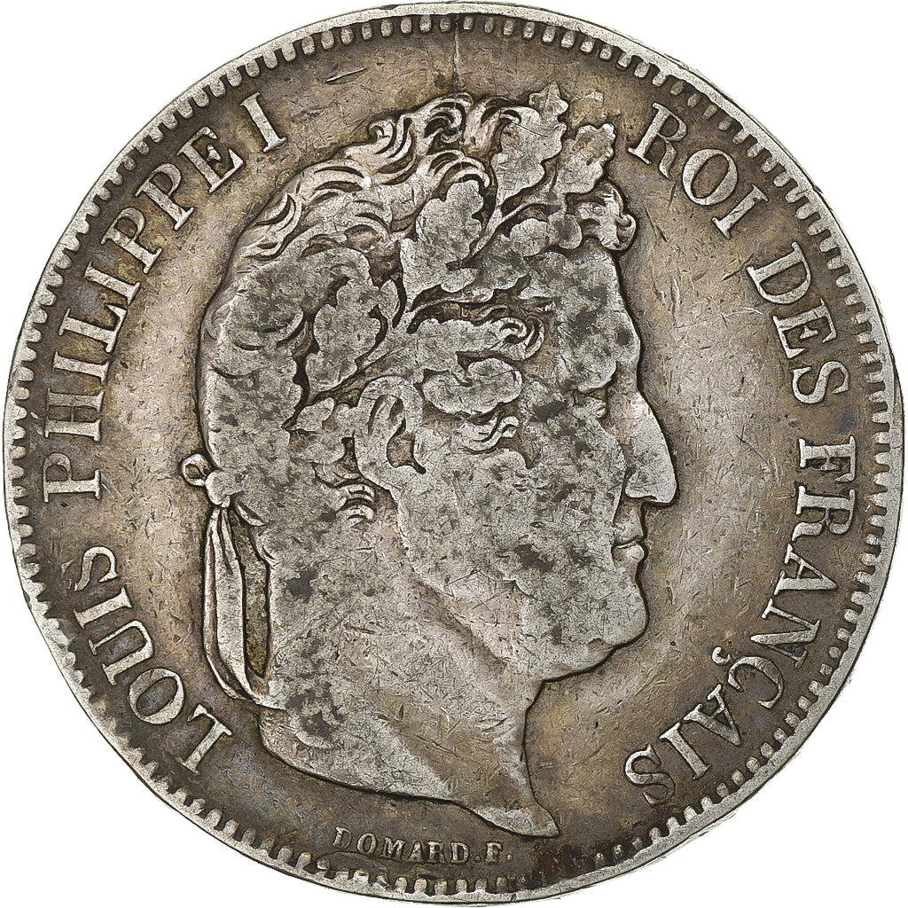 France, Louis-Philippe, 5 Francs, 1842, Lille, Silver, VF(30-35), Gadoury:678