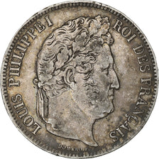 France, Louis Philippe I, 5 Francs, 1834, Limoges, Silver, VF(20-25)