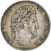 France, Louis Philippe I, 5 Francs, 1845, Strasbourg, Silver, EF(40-45)