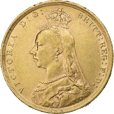 Great Britain, Victoria, Sovereign, 1889, Gold, EF(40-45), KM:767