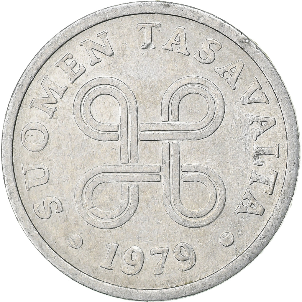 Finlandia, 5 Pennia, 1979, Alluminio, BB, KM:45a