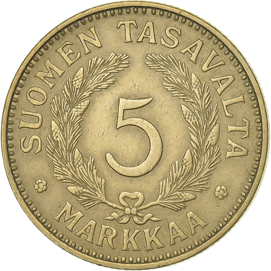 Finlândia, 5 Markkaa, 1931, Alumínio-Bronze, EF(40-45), KM:31