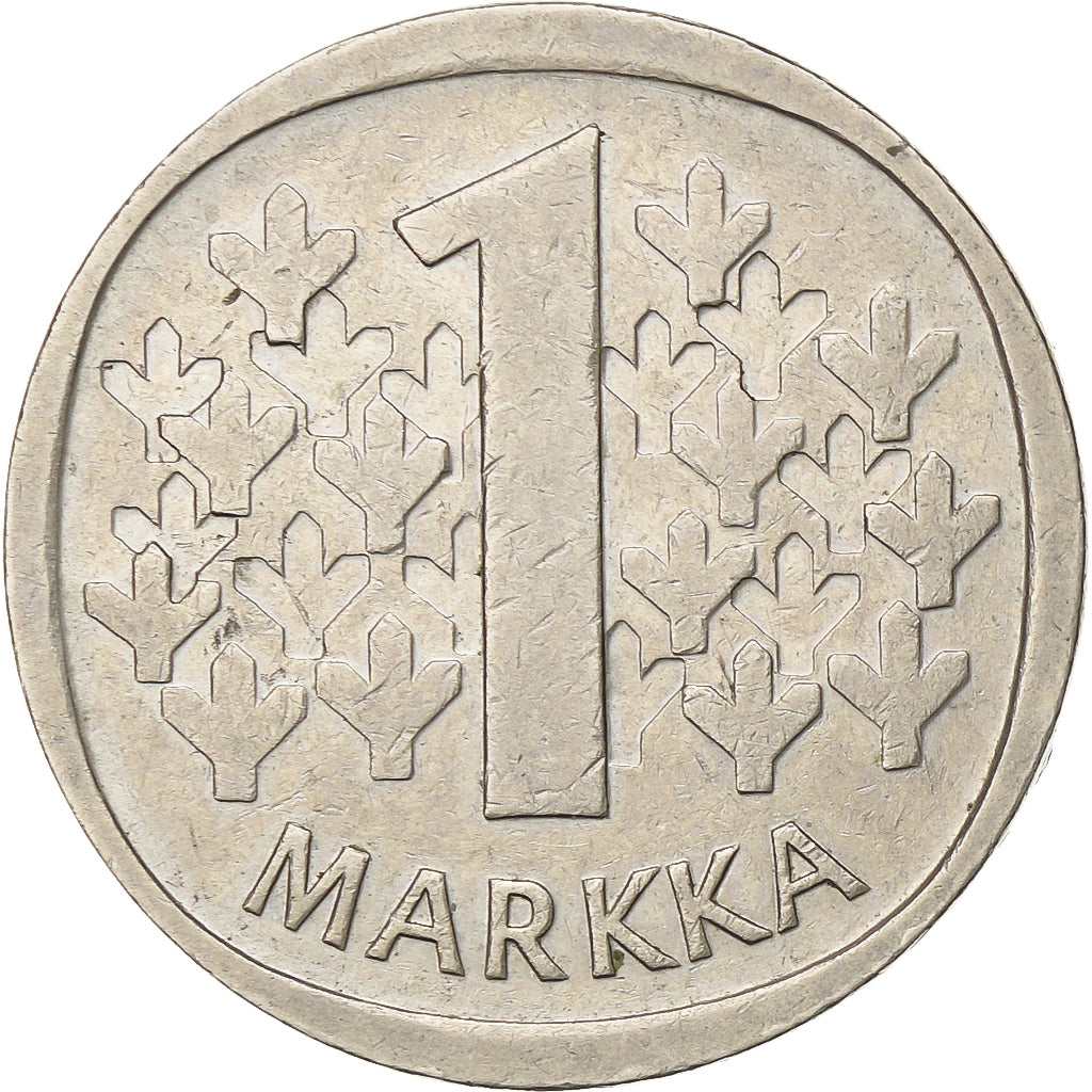 Finlandia, Markka, 1970, Miedź-Nikiel, EF(40-45), KM:49a