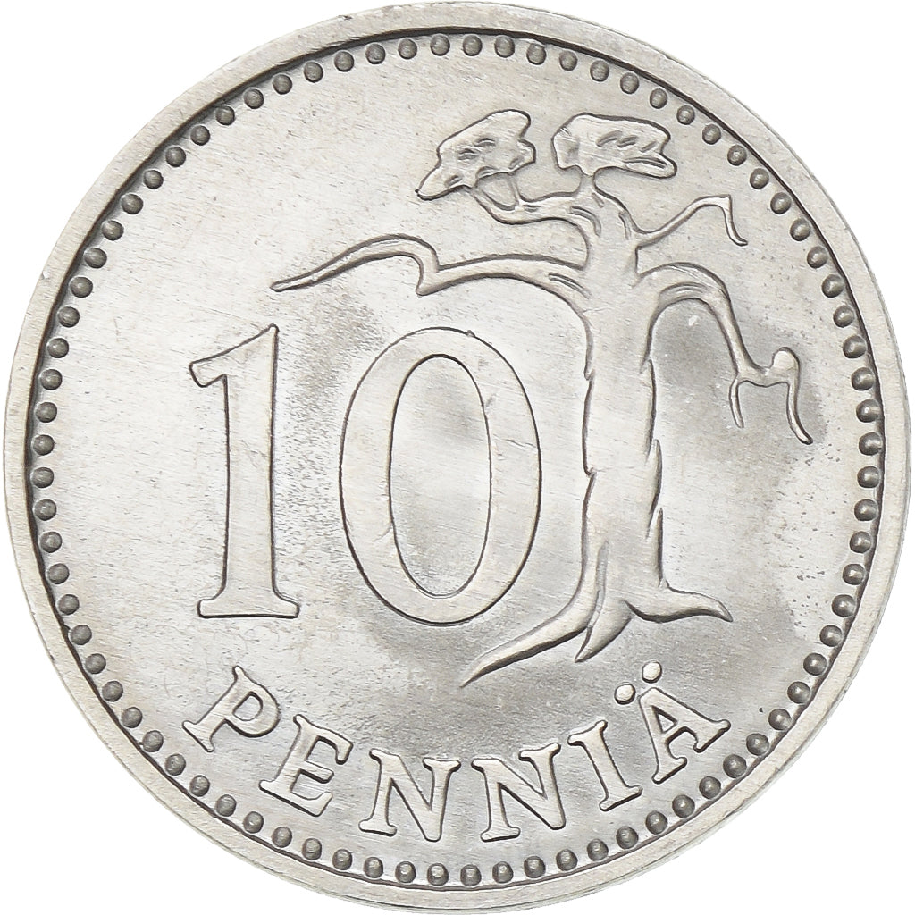 Finlândia, 10 Pennia, 1984, Alumínio, AU(55-58), KM:46a