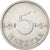 Finlandia, 5 Markkaa, 1961, Ferro placcato nichel, BB+, KM:37a