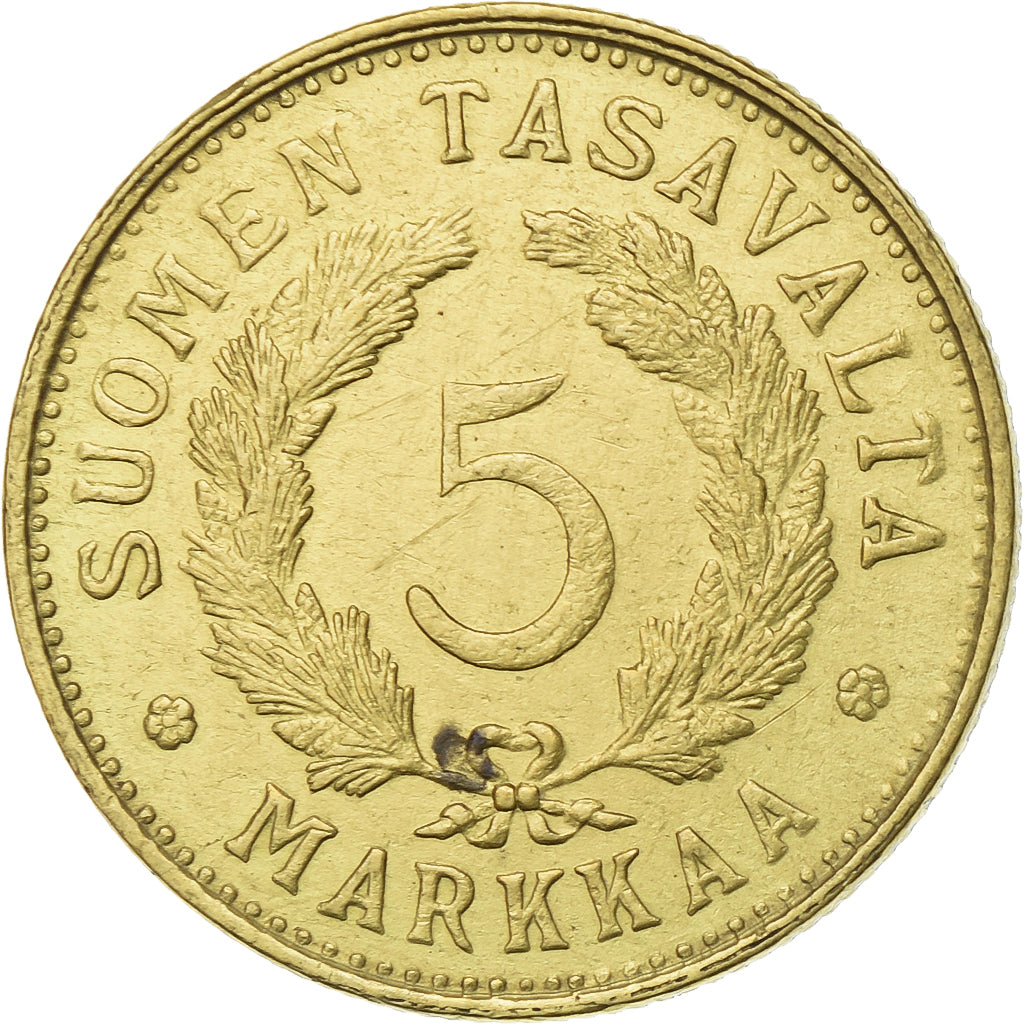 Finlandia, 5 Markkaa, 1949, Ottone, BB+, KM:31a