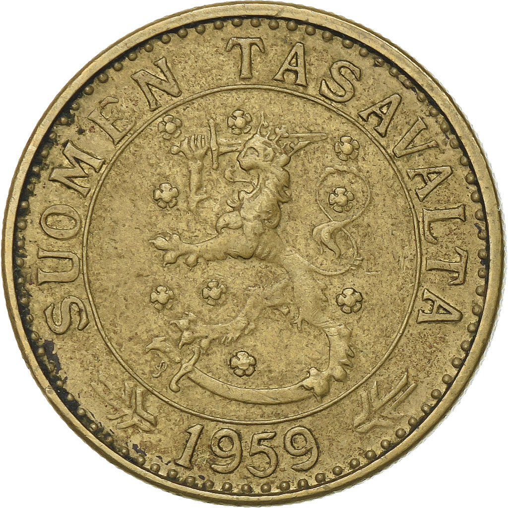 Finland, 20 Markkaa, 1959, Aluminum-Bronze, EF(40-45), KM:39