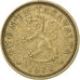 Finlandia, 10 Pennia, 1971, Alluminio-bronzo, BB, KM:46
