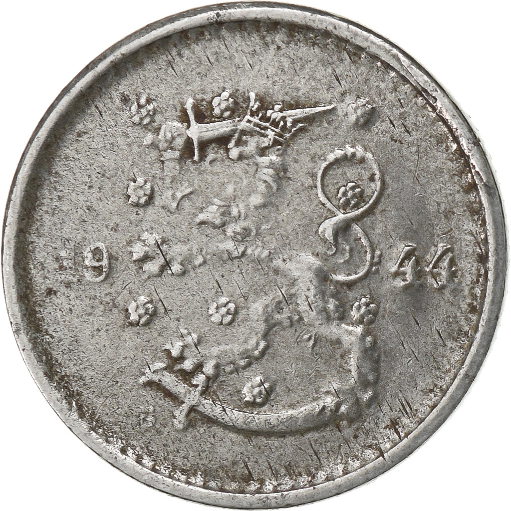 Finlândia, 50 Penniä, 1944, Ferro, EF(40-45), KM:26b