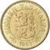 Finlandia, 10 Markkaa, 1961, Alluminio-bronzo, BB+, KM:38