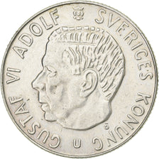 Sweden, Gustaf VI, Krona, 1963, Silver, AU(55-58), KM:826
