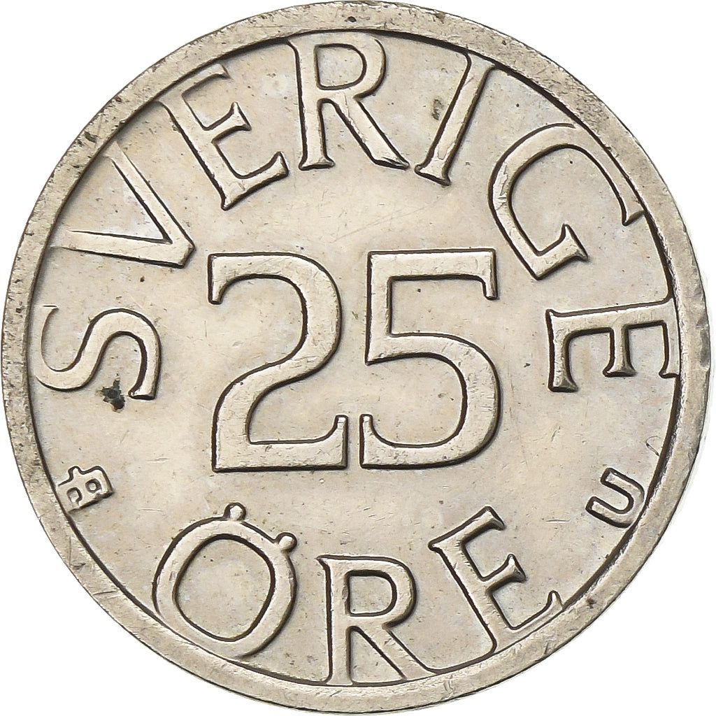 Suède, Carl XVI Gustaf, 25 Öre, 1978, Cupro-nickel, TTB+, KM:851