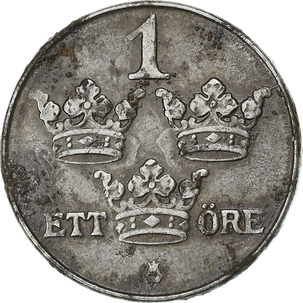 Sweden, Gustaf V, Ore, 1944, Iron, EF(40-45), KM:810