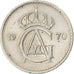 Schweden, Gustaf VI, 10 Öre, 1970, Kupfer-Nickel, SS, KM:835
