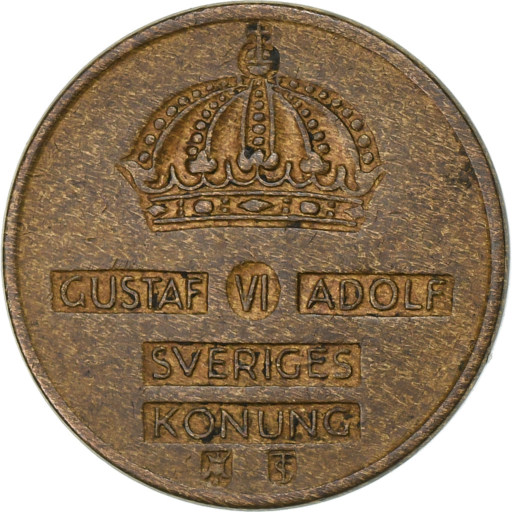 Suède, Gustaf VI, Ore, 1960, Bronze, TTB, KM:820