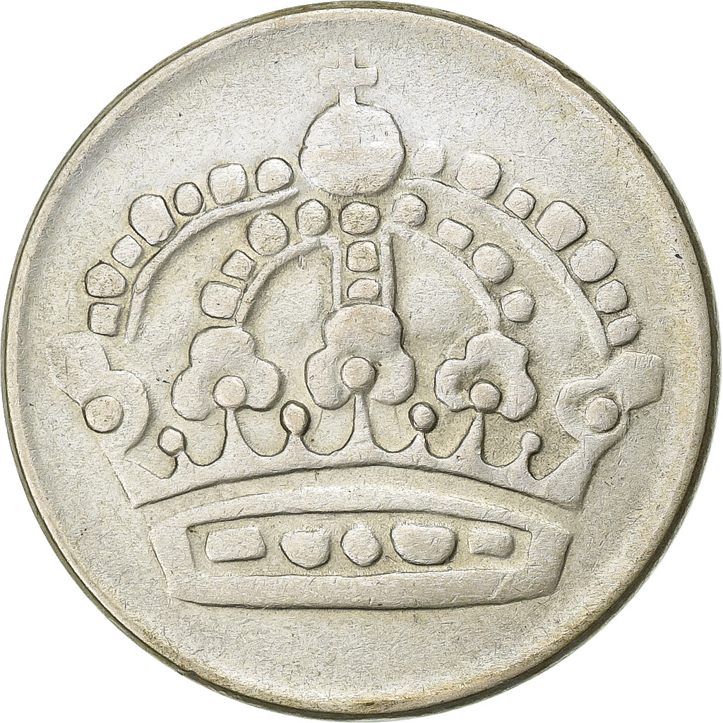 Sweden, Gustaf VI, 50 Öre, 1954, Silver, EF(40-45), KM:825