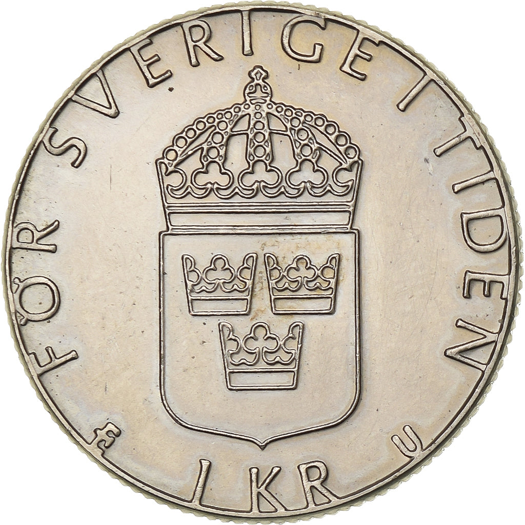 Suecia, Carl XVI Gustaf, Krona, 1984, Cobre - níquel, EBC, KM:852a