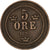 Suède, Oscar II, 5 Öre, 1899, Bronze, TTB, KM:757