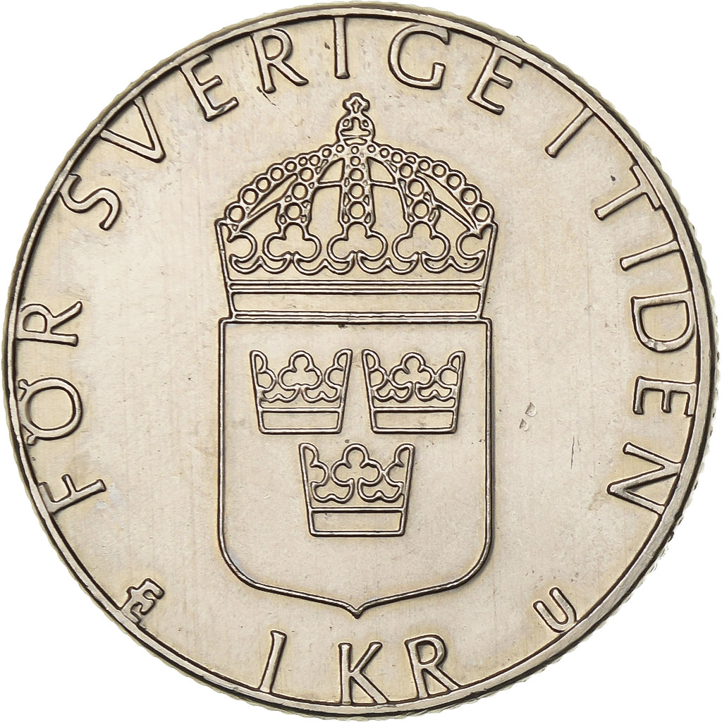 Suède, Carl XVI Gustaf, Krona, 1980, Cupronickel plaqué cuivre, SUP, KM:852