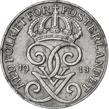 Sweden, Gustaf V, Ore, 1918, Iron, EF(40-45), KM:789