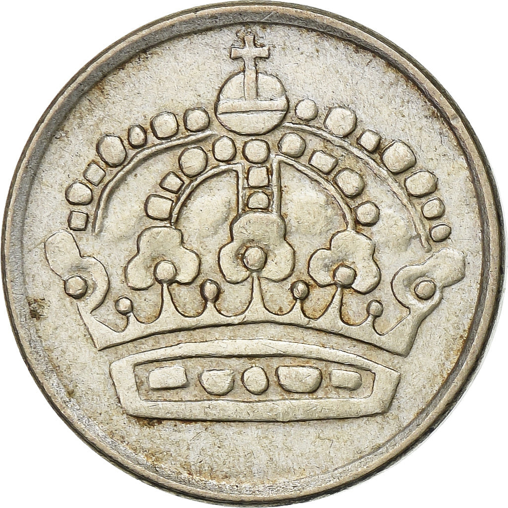 Suède, Gustaf VI, 25 Öre, 1953, Argent, TTB, KM:824