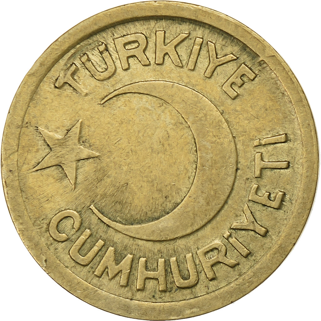 Turquia, 10 Para, 1/4 Kurus, 1940, Alumínio-Bronze, EF(40-45), KM:868