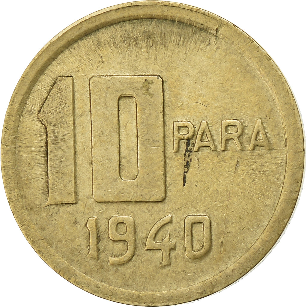 Turquia, 10 Para, 1/4 Kurus, 1940, Alumínio-Bronze, EF(40-45), KM:868