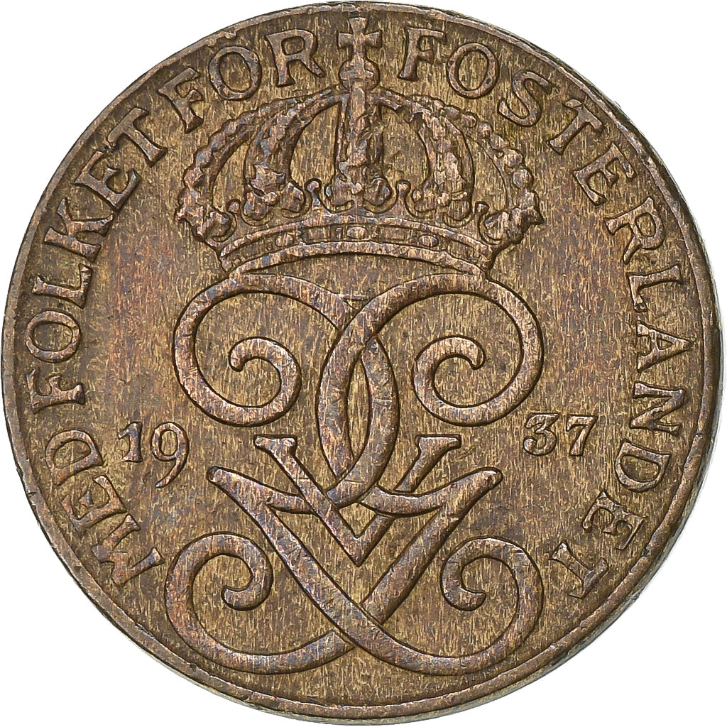 Svezia, Gustaf V, Ore, 1973, Bronzo, BB, KM:777.2