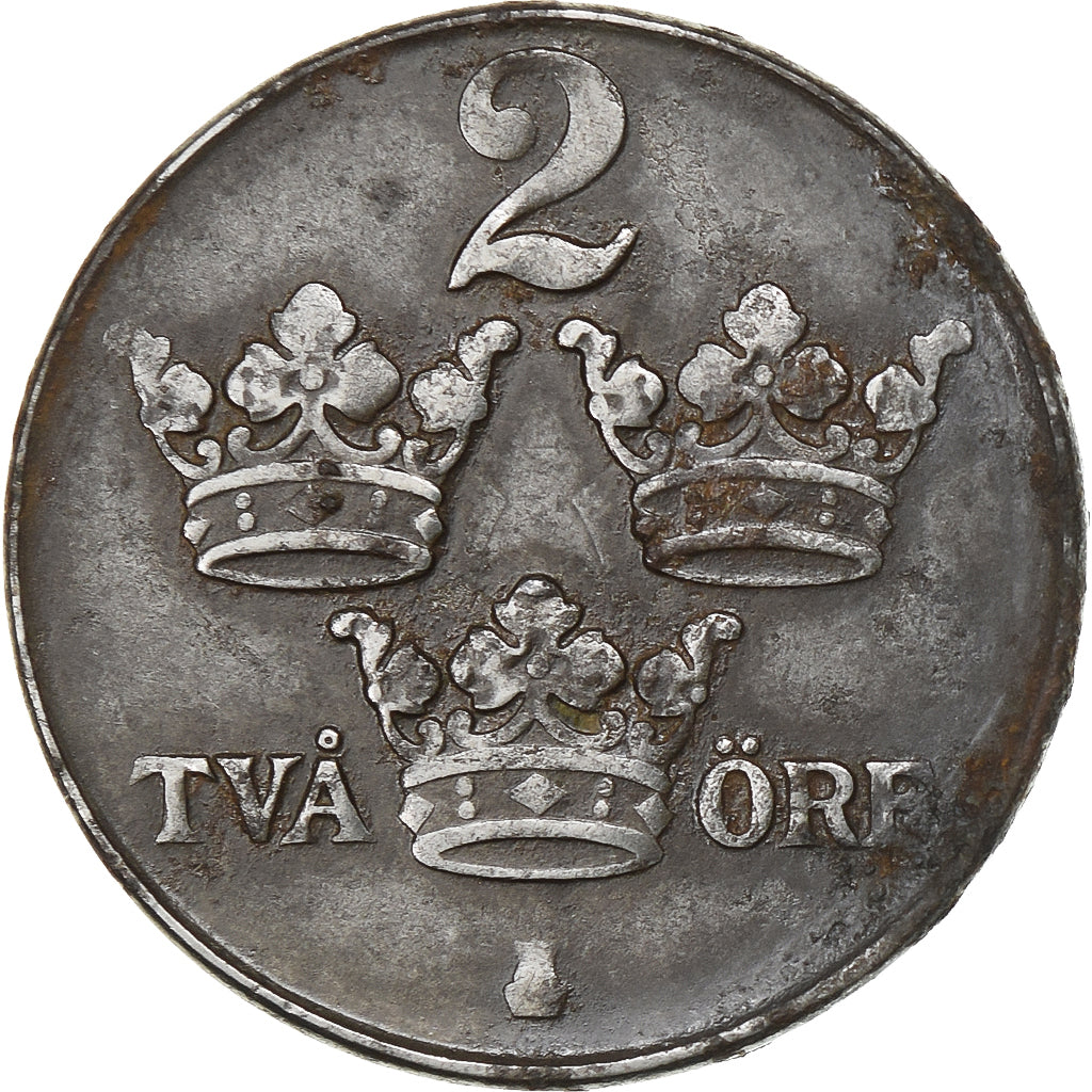 Sweden, Gustaf V, 2 Öre, 1948, Iron, EF(40-45), KM:811