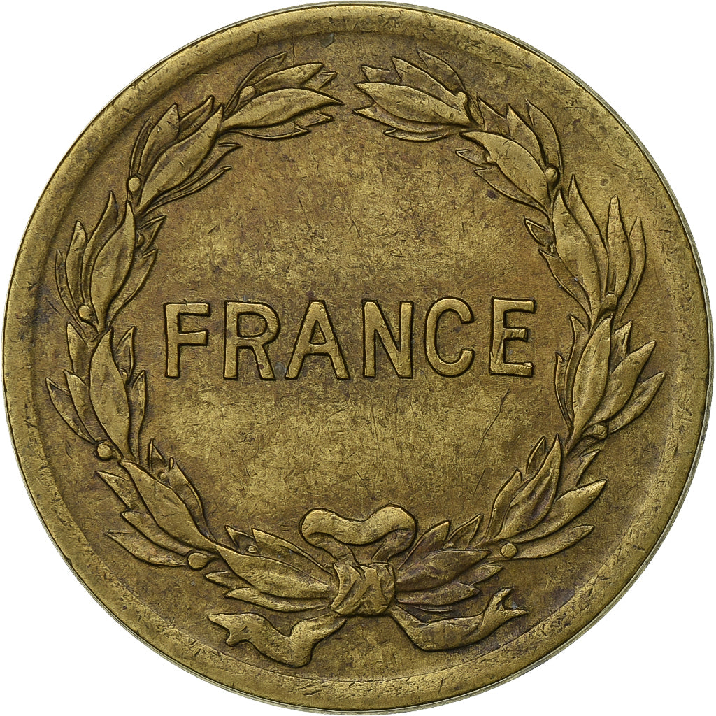 Frankreich, 2 Francs, France Libre, 1944, Philadelphia, Messing, SS, KM:905