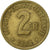 France, 2 Francs, France Libre, 1944, Philadelphia, Brass, EF(40-45), KM:905