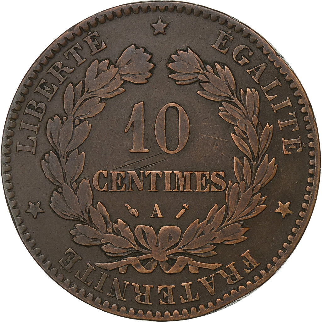 France, 10 Centimes, Cérès, 1896, Paris, Bronze, TTB, Gadoury:265a, KM:815.1