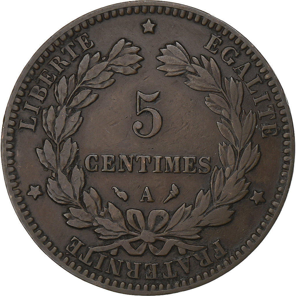França, 5 Centimes, Cérès, 1897, Paris, Tocha, Bronze, EF(40-45)