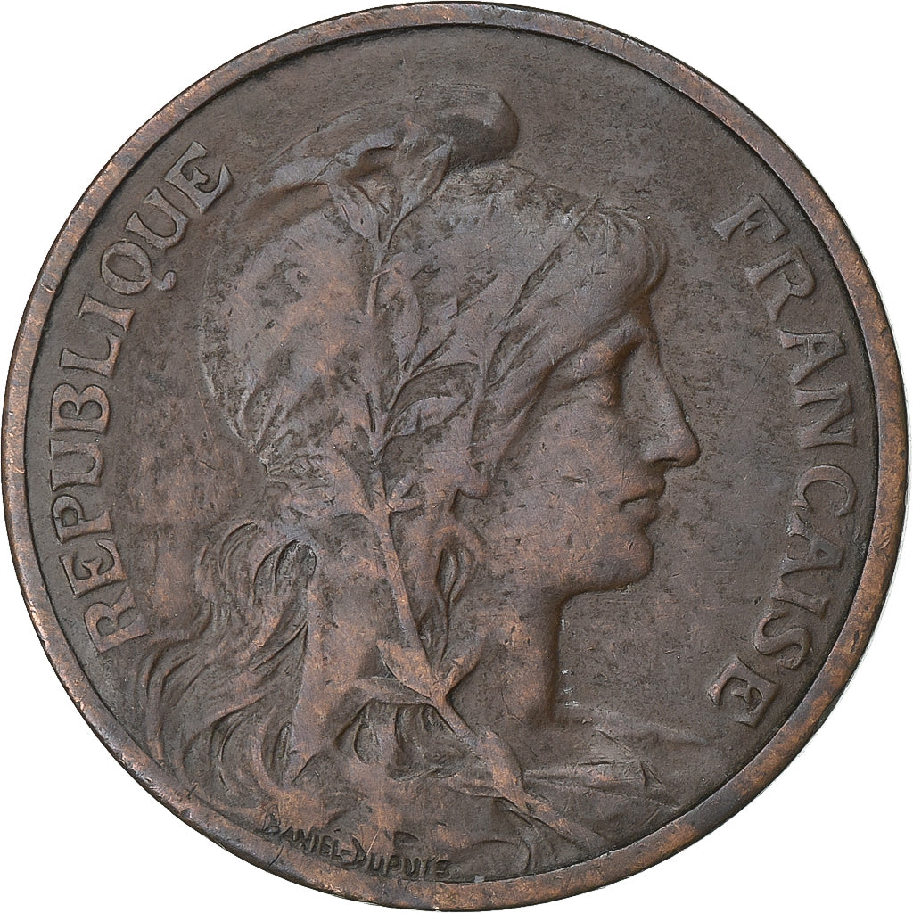 France, 5 Centimes, Dupuis, 1913, Paris, Bronze, EF(40-45), Gadoury:165, KM:842