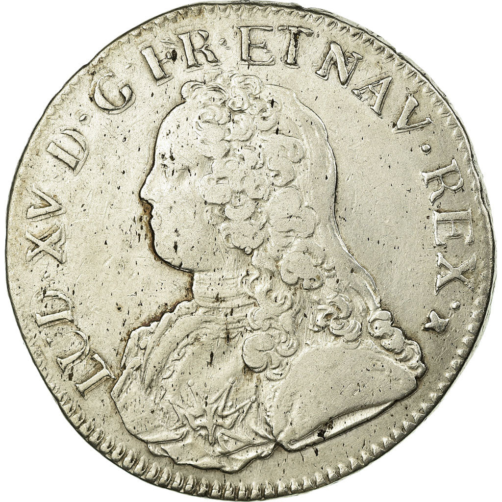 Monnaie, France, Louis XV, Écu aux branches d'olivier, Ecu, 1731, Toulouse