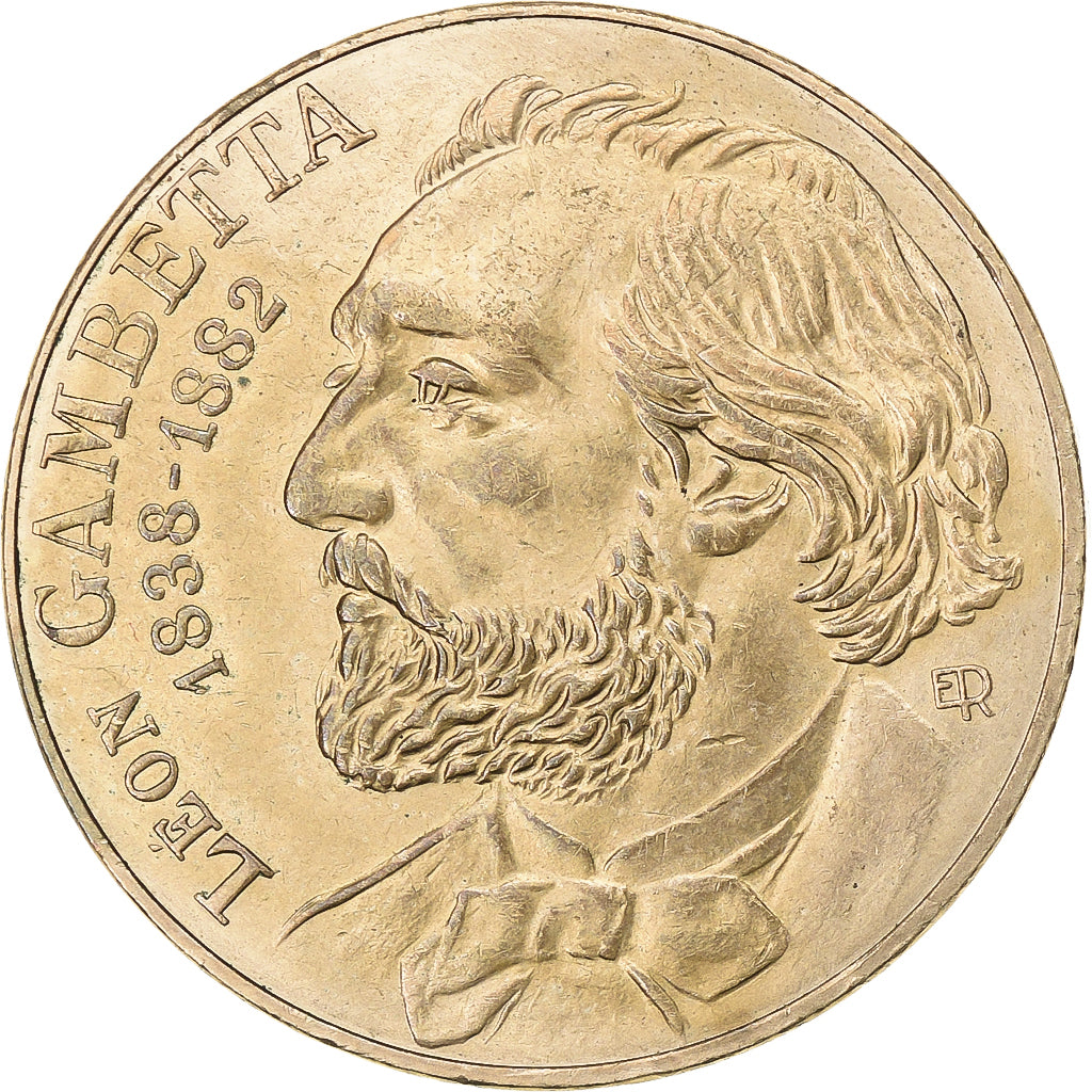 Frankreich, 10 Francs, Gambetta, 1982, Nickel-Bronze, VZ, Gadoury:815, KM:950