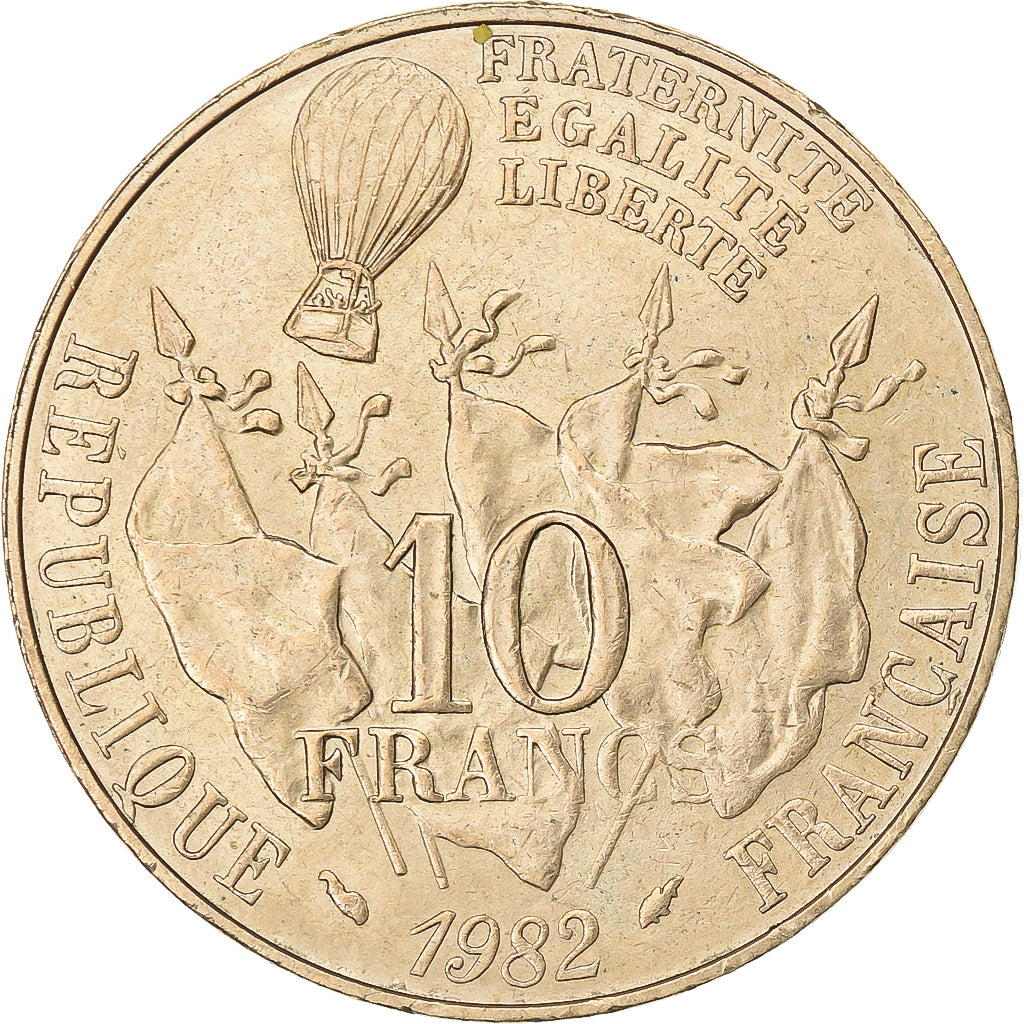 Frankreich, 10 Francs, Gambetta, 1982, Nickel-Bronze, VZ, Gadoury:815, KM:950