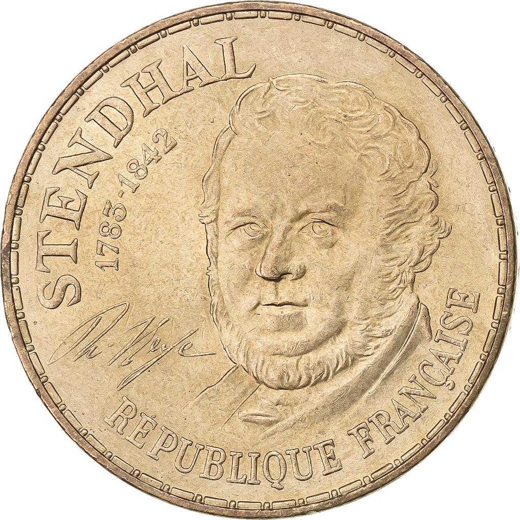 Frankreich, 10 Francs, Stendhal, 1983, Tranche A, Nickel-Bronze, VZ