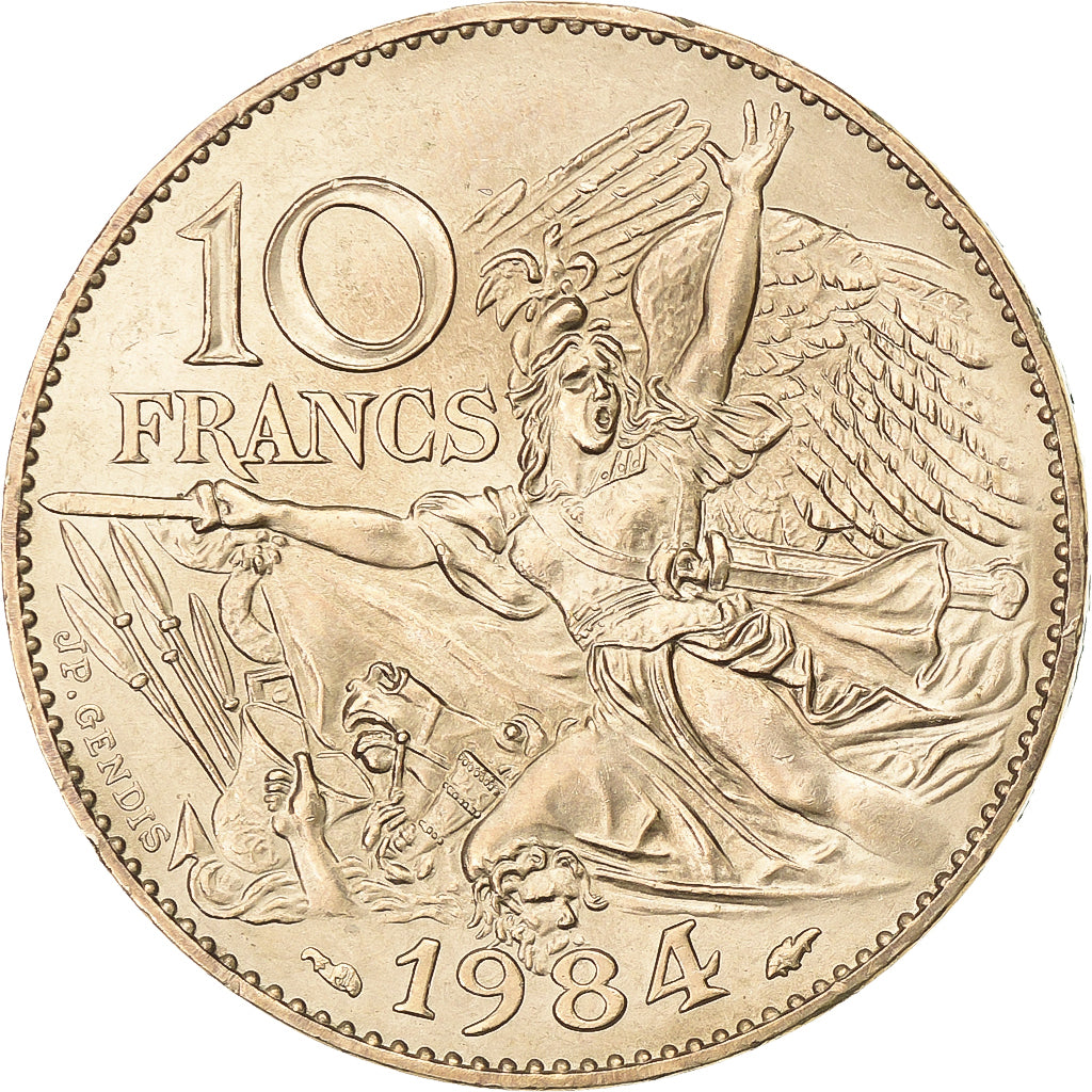 France, 10 Francs, François Rude, 1984, Tranche B, Nickel-Bronze, SUP