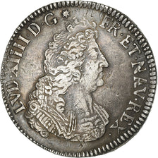 Frankreich, Louis XIV, Ecu aux 8 L 2e type, 1704, Reims, réformé, Silber, S+