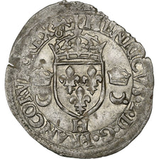 França, Henri II, Douzain aux croissants, 1550, La Rochelle, Lingote