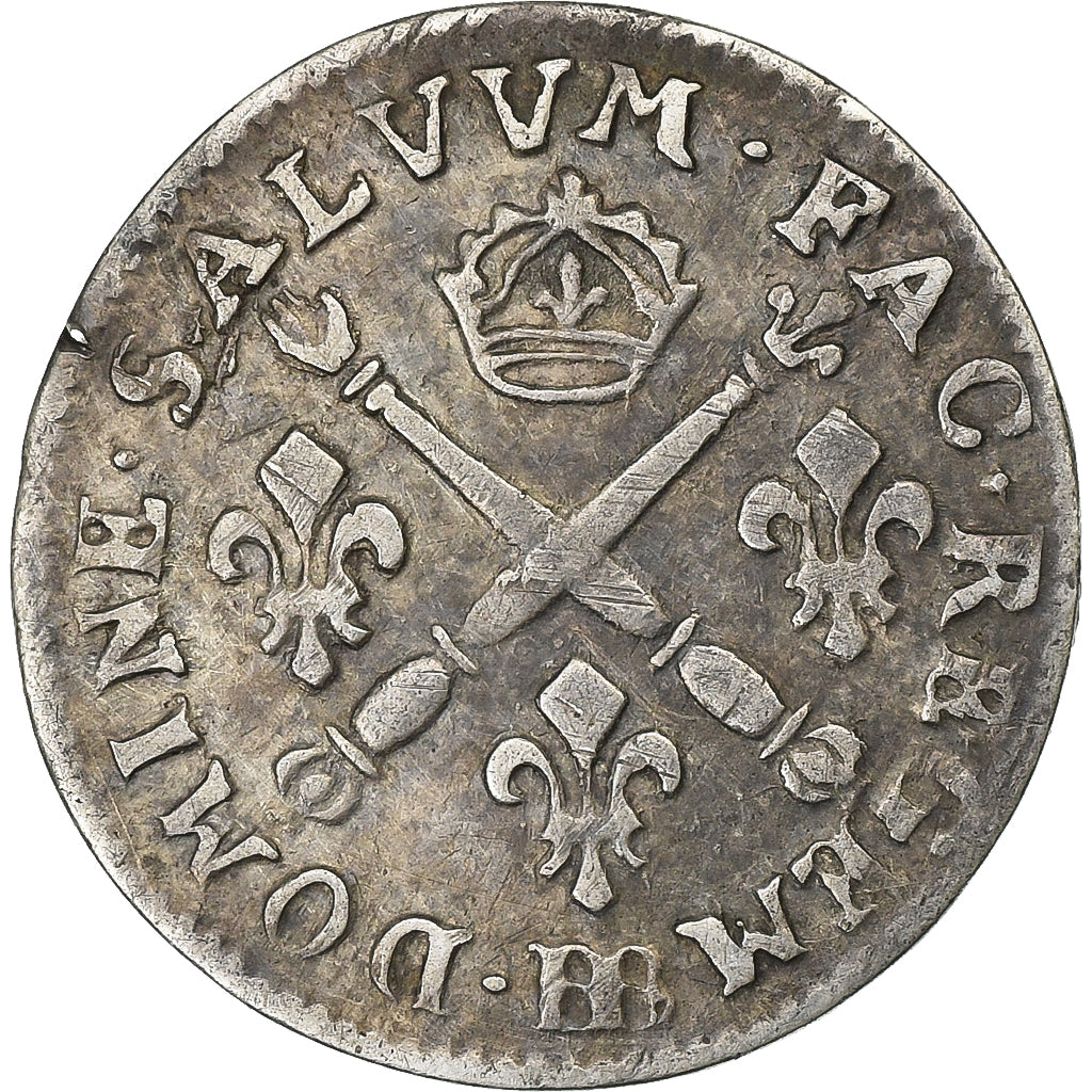 Frankrijk, Louis XIV, 5 Sols, 1/16 ECU, 5 Sols aux insignes, 1704, Strasbourg