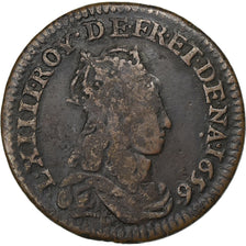 Frankrijk, Louis XIV, Liard, Liard de France au buste juvénile, deuxième type