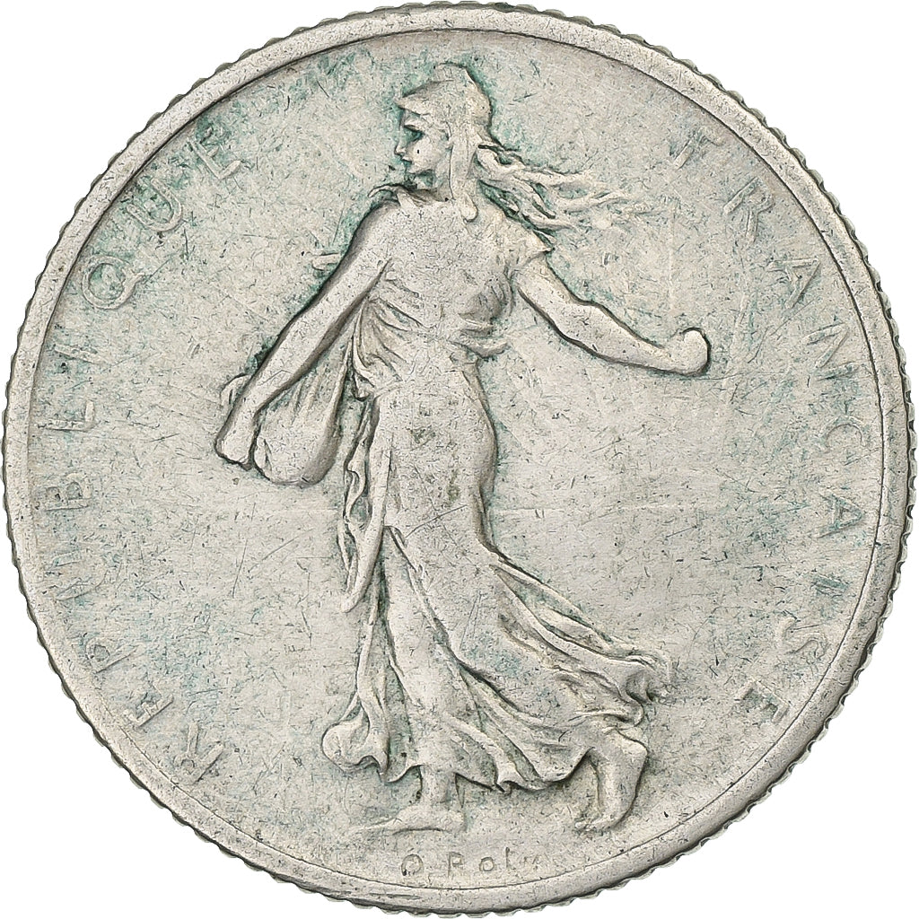França, Franc, Semeuse, 1910, Paris, Prata, VF(30-35), Gadoury:467, KM:844.1