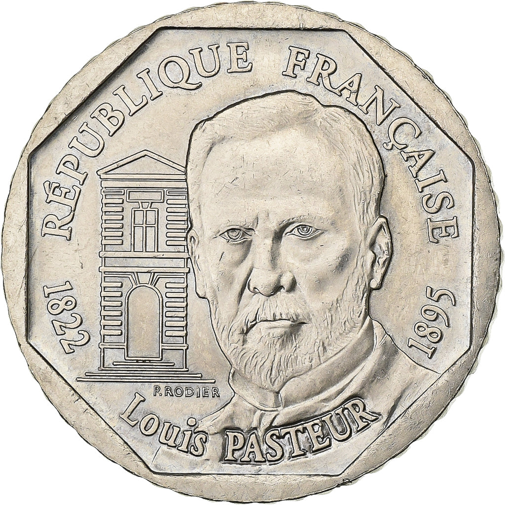 Francia, 2 Francs, Pasteur, 1995, Paris, Nichel, SPL-, Gadoury:549, KM:1119