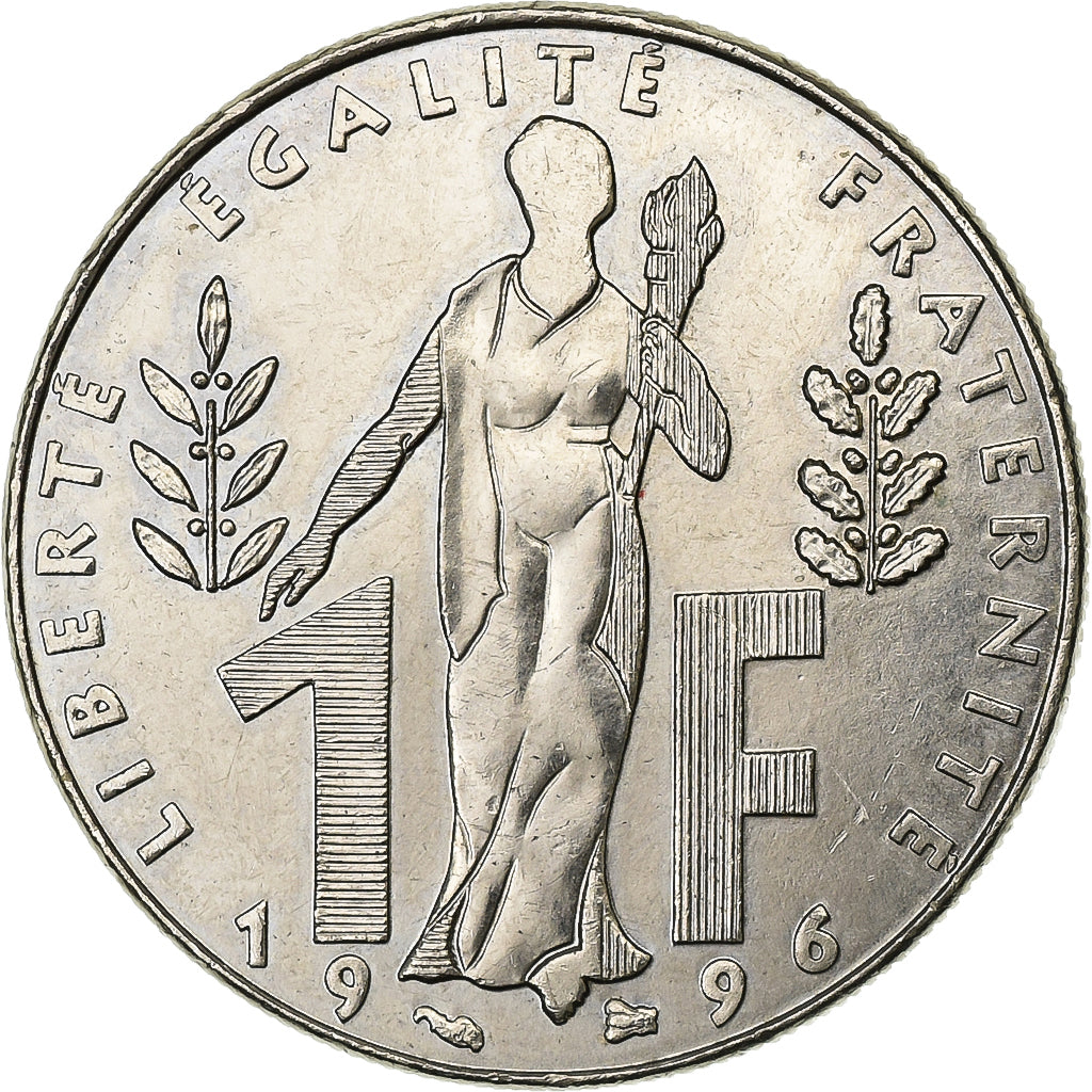 Frankrijk, Franc, Jacques Rueff, 1996, Paris, Nickel, PR, Gadoury:481, KM:1160