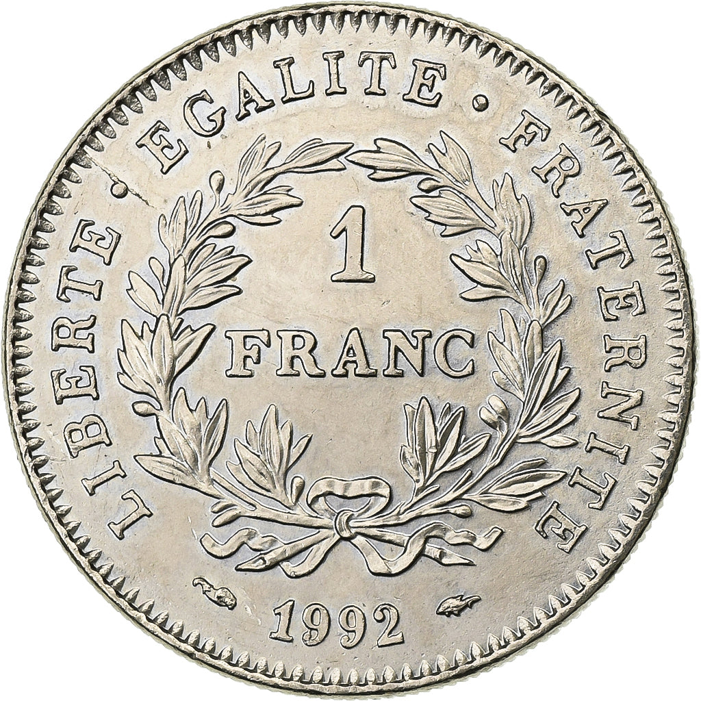 Francia, Franc, République, 1992, Paris, Nichel, SPL-, Gadoury:478, KM:1004.1