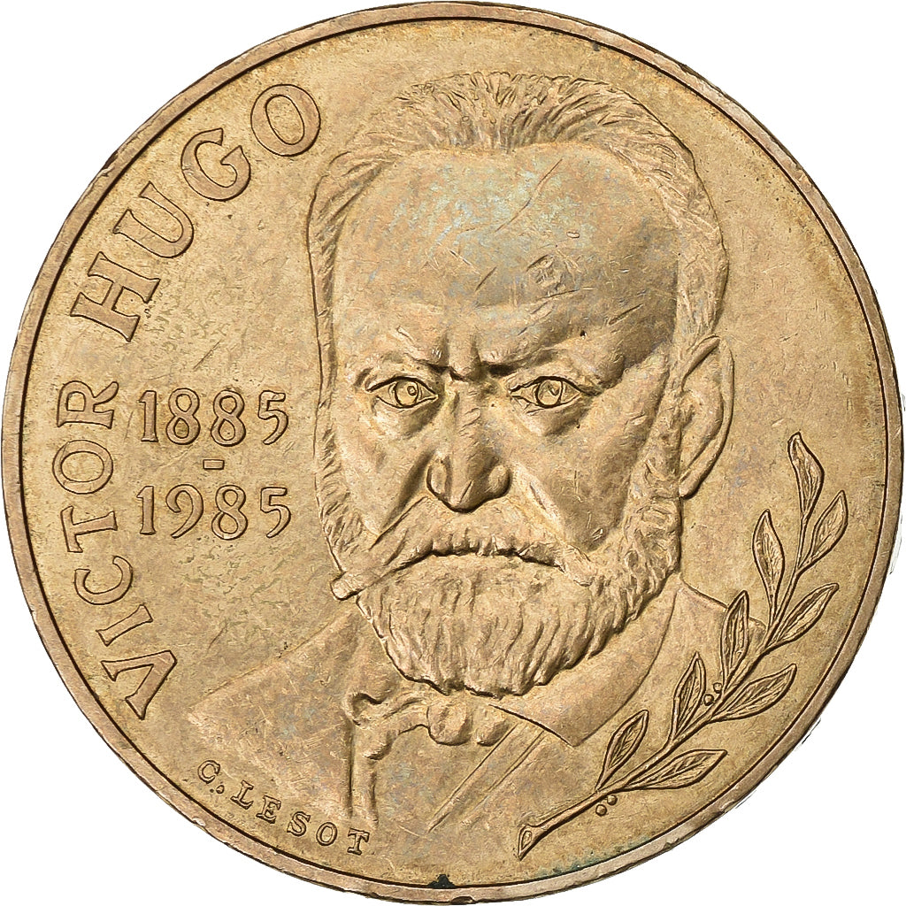 Frankreich, 10 Francs, Victor Hugo, 1985, Paris, Tranche A, Nickel-Bronze, VZ