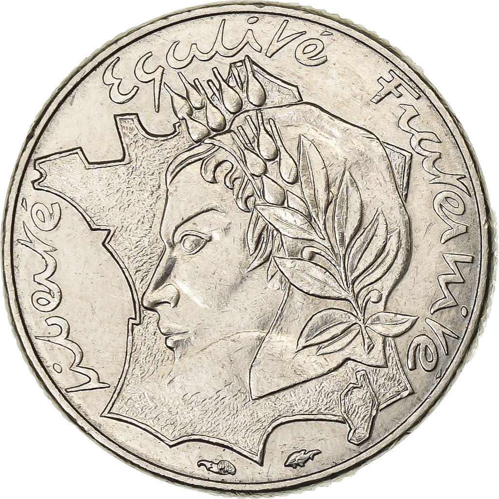 Frankreich, 10 Francs, Jimenez, 1986, Paris, Nickel, VZ, Gadoury:824, KM:959